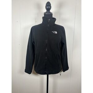womens black north‎ face fleece jacket small needs shaved